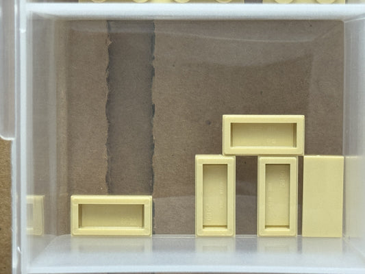 LEGO Parts - Tan Tile 1 x 2 - No 3069 - QTY 5