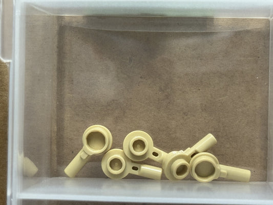 LEGO Parts - Tan Bar 1L with 1 x 1 Round Plate - No 32828 - QTY 5