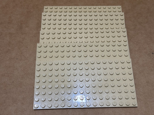LEGO Parts - Tan Plate 8 x 16 - No 92438 - QTY 5