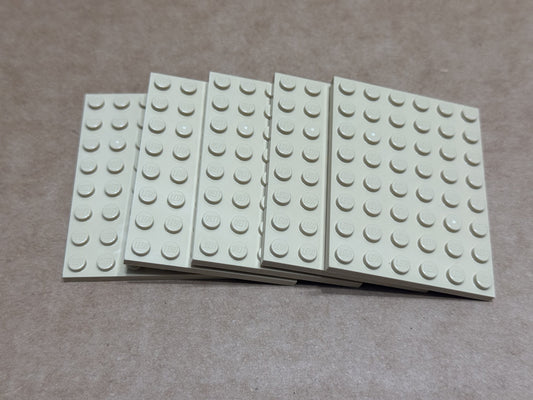LEGO Parts - Tan Plate 6 x 8 - No 3036 - QTY 5