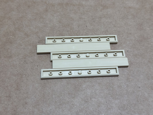LEGO Parts - Tan Tile 1 x 8 - No 4162 - QTY 5