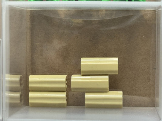 LEGO Parts - Tan Technic, Axle Connector 2L - No 6538c - QTY 5