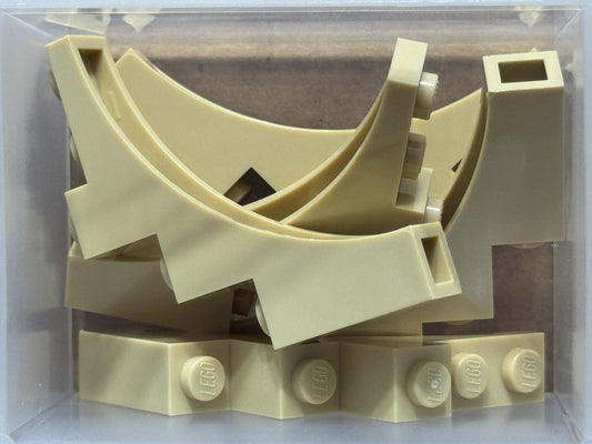 LEGO Parts - Tan Arch 1 x 5 x 4 - Continuous Bow - No 2339 - QTY 5