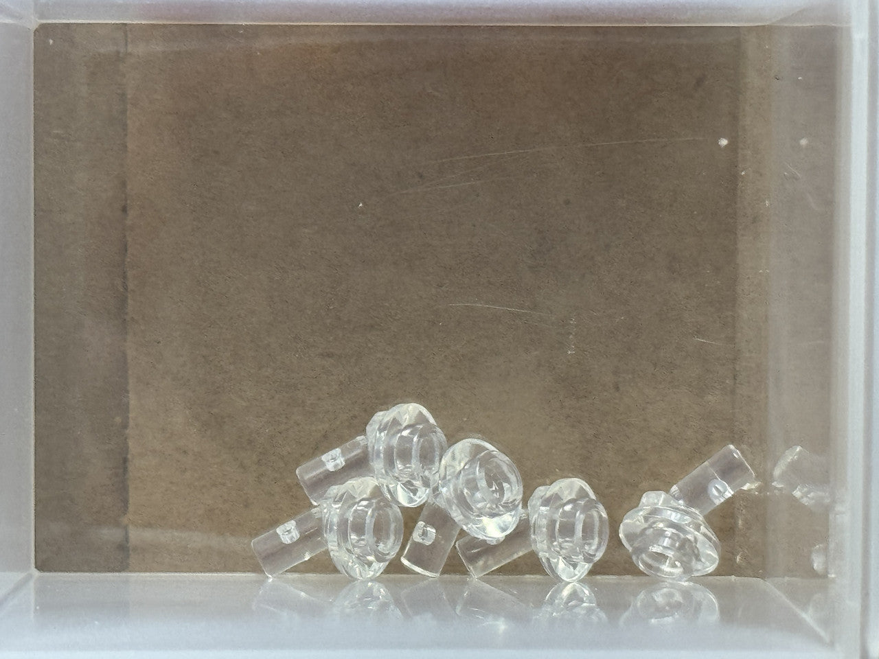 LEGO Parts - Trans-Clear Bar 1L with Angled Hollow Stud - No 65578 - QTY 5