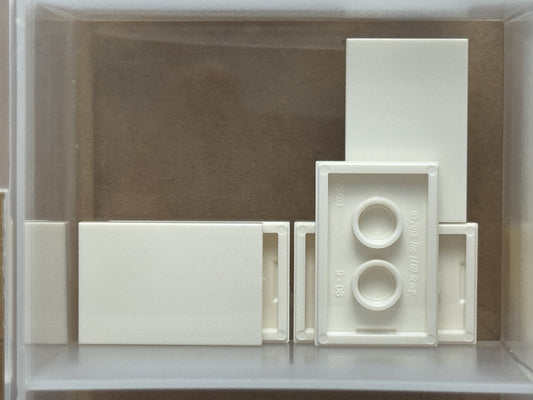 LEGO Parts - White Tile 2 x 3 - No 26603 - QTY 5
