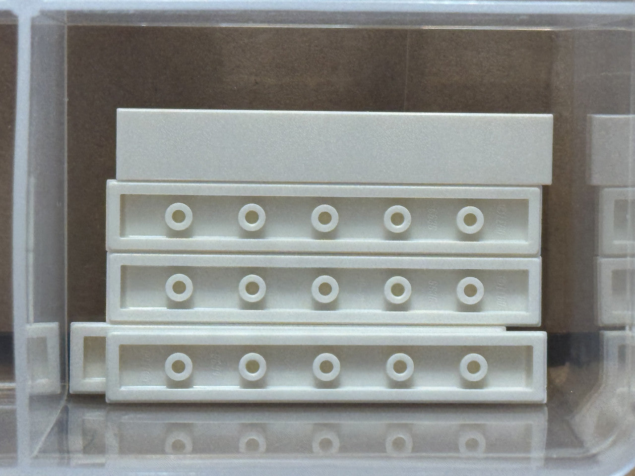 LEGO Parts - White Tile 1 x 6 - No 6636 - QTY 5