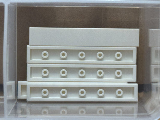 LEGO Parts - White Tile 1 x 6 - No 6636 - QTY 5