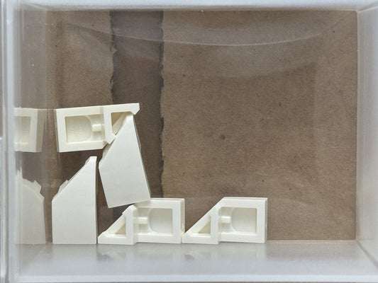 LEGO Parts - White Wedge 2 x 1 x 2/3 Left - No 29120 - QTY 5