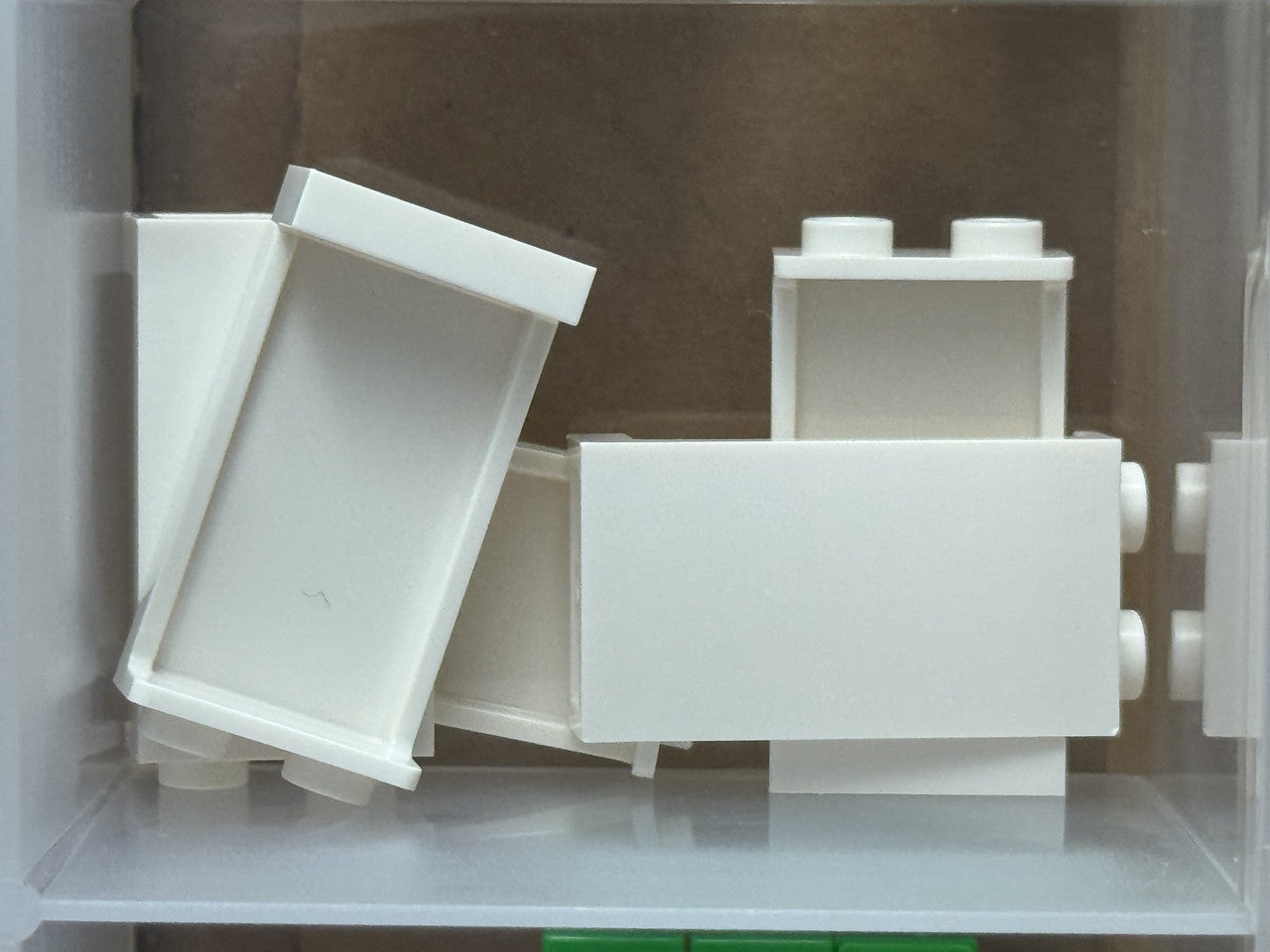 LEGO Parts - White Panel 1 x 2 x 3 with Side Supports - No 87544 - QTY 5