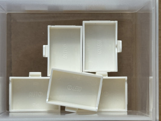 LEGO Parts - White Container, Cupboard 2 x 3 Drawer - No 4536 - QTY 5