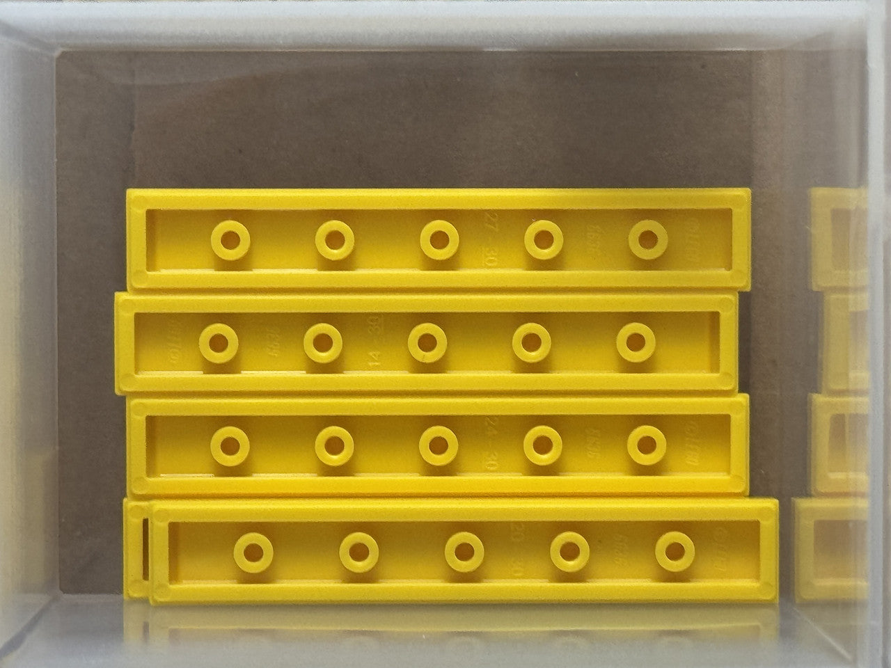 LEGO Parts - Yellow Tile 1 x 6 - No 6636 - QTY 5