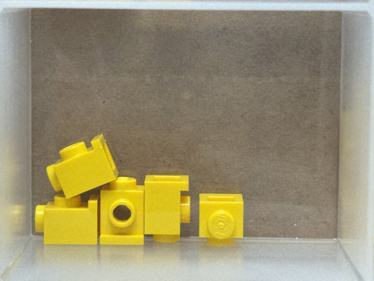 LEGO Parts - Yellow Brick, Modified 1 x 1 with Headlight - No 4070 - QTY 5