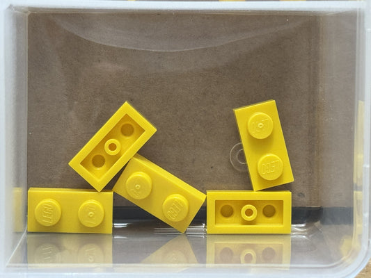 LEGO Parts - Yellow Plate 1 x 2 - No 3023 - QTY 5