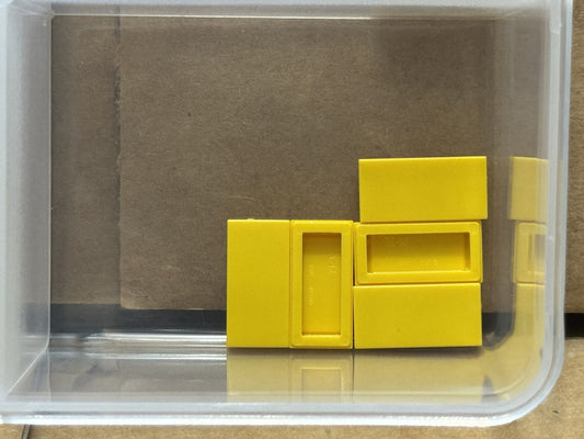 LEGO Parts - Yellow Tile 1 x 2 - No 3069 - QTY 5