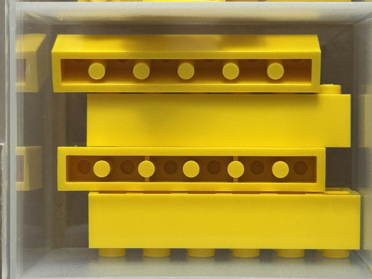 LEGO Parts - Yellow Brick 1 x 6 - No 3009 - QTY 5